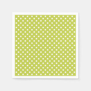 Green Polka Dots Pattern Servetten