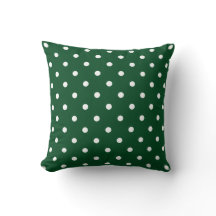 Green Polka Dots Pillow