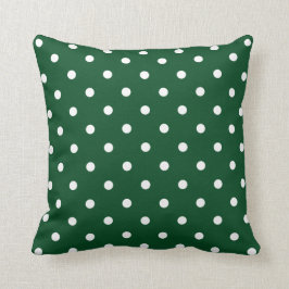 Green Polka Dots Pillow Kussen