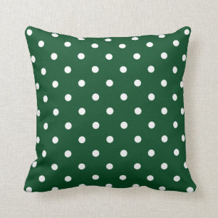 Green Polka Dots Pillow Kussen