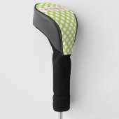 Green Polka Dots, Polka Dot Pattern, Jouw naam Golfheadcover (Schuin)