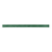 Green Polka Dots Ribbon Satijnen Lint (Voorkant)