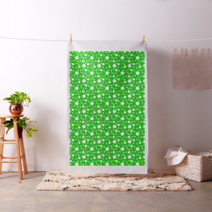 Green Polka Dots Stof