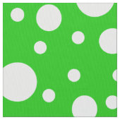 Green Polka Dots Stof (Close Up)