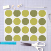 Green Polka Dots  Tissuepapier (Craft)