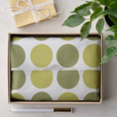 Green Polka Dots  Tissuepapier (Geschenk)