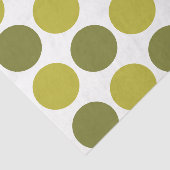 Green Polka Dots  Tissuepapier (Detail)