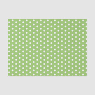 Green Polka Dots Tissuepapier
