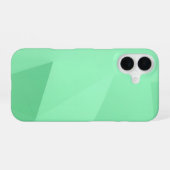 Green Polygon Geometric iPhone 16 Hoesje (Achterkant horizontaal)