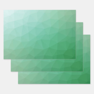 Green Polygonal Inpakpapier Vel