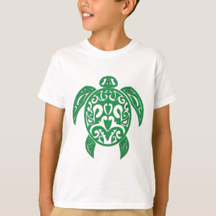 Green Polynesiaanse Zee Turtle T-shirt