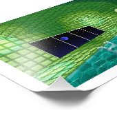 Green Pool Pixel Art Priint Foto Afdruk (Hoek)