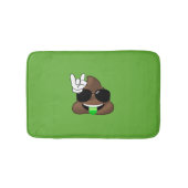 Green Poop Rock on Emoji Bath Mat (Voorkant)