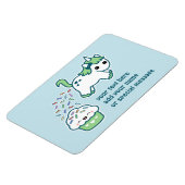 Green Pooping Unicorn Magneet (Linkerzijde)