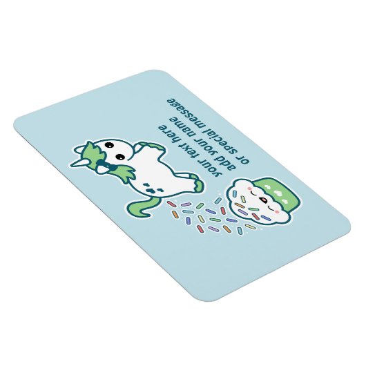 Green Pooping Unicorn Magneet (Rechterzijde)