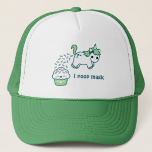 Green Pooping Unicorn Trucker Pet