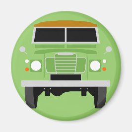 Green Pop art Classic MK3 Land Rover Magneet