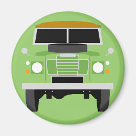 Green Pop art Classic MK3 Land Rover Magneet