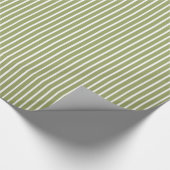 Green Poppy Safari Stripe Cadeaupapier (Hoek)