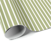 Green Poppy Safari Stripe Cadeaupapier (Rol Hoek)