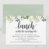 Green Post Bruiloft Diner Party Kaart (Voorkant / Achterkant)