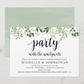 Green Post Bruiloft Diner Party Kaart (Voorkant / Achterkant)