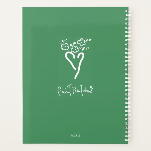 Green Posy Vase Planner (Achterkant)