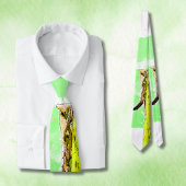 Green Praying Mantis Unieke Vaderdag Stropdas