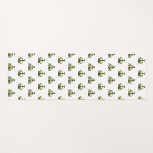 Green Praying Mantis Yogamat (Voorkant (horizontaal))