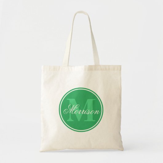 Green Prestige Monogram Tote Bag (Voorkant)