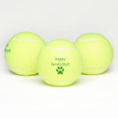 Green Prettige feestdagen Feestdagen Tennisballen (Multi)