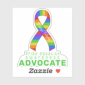 Green Pride Equality Awareness Vinyl Sticker (Vel)