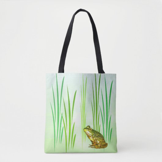 Green Princess Frog Animal Canvas tas (Voorkant)