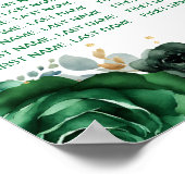 Green Princess Quinceañera 15 tafels Zithoek Poster (Hoek)