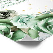 Green Princess Quinceañera 8 tafels Zithoek Poster (Hoek)