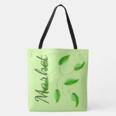 Green Produce Market Bag Tote Bag (Voorkant)