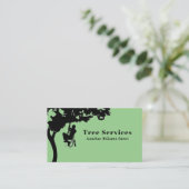 Green Professional Tree Trimming Service Visitekaartje (Staand voorkant)