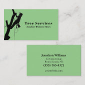 Green Professional Tree Trimming Service Visitekaartje (Voorkant / Achterkant)
