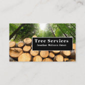Green Professional Tree Trimming Service Visitekaartje (Voorkant)