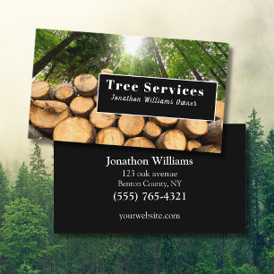 Green Professional Tree Trimming Service Visitekaartje