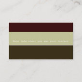 Green Professional Tri Color Burnt Sage Visitekaartje (Achterkant)