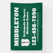 Green Promotional Business Banner with Logo (Verticaal)