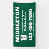 Green Promotional Business Banner with Logo (Verticaal)