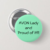 Green Proud Avon Button (Voorkant /achterkant)