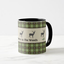 Green Pset Deer Cabin Mok