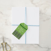 Green Pset Flags Happy St Patrick's Day Cadeaulabel (Met Touw)