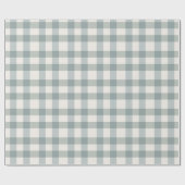 Green Pset Gingham Country Farmhouse Simple Cadeaupapier (Vlak)
