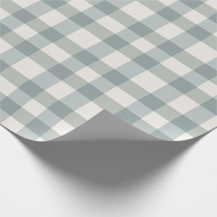 Green Pset Gingham Country Farmhouse Simple Cadeaupapier
