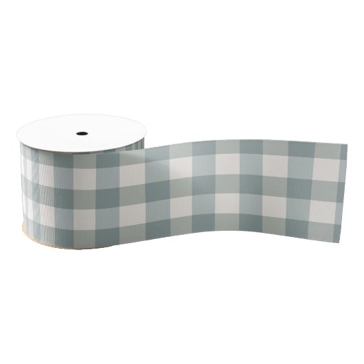 Green Pset Gingham Country Farmhouse Simple Grosgrain Lint (Spoel)