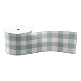 Green Pset Gingham Country Farmhouse Simple Grosgrain Lint